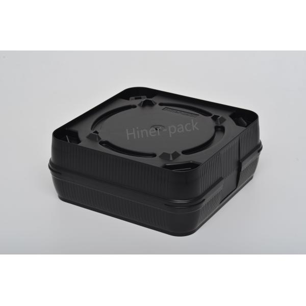 8 Inch Wafer Shipping Box Black Wafer Stack Boxes Antistatic Horizontal Used For Wafer Fab