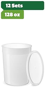 128 oz 12 sets tubs
