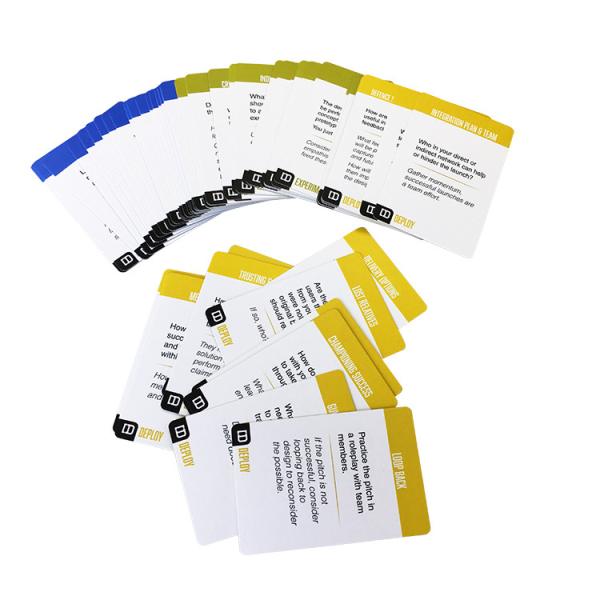 4C 60mmx90mm Custom Printing Playing Cards learning life philosophy