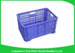 Mesh Vegetablestacking Storage Boxes , Large Big Plastic Packing Crates