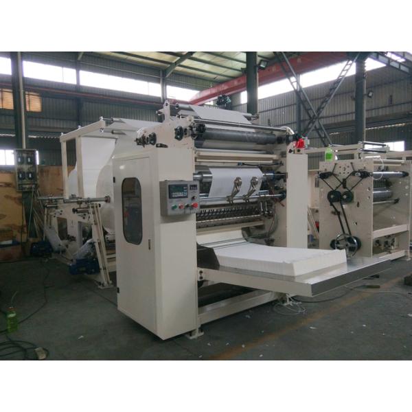 Fully Automatic Facial Tissue Folding Machine PLC 60-100 M/Min Speed