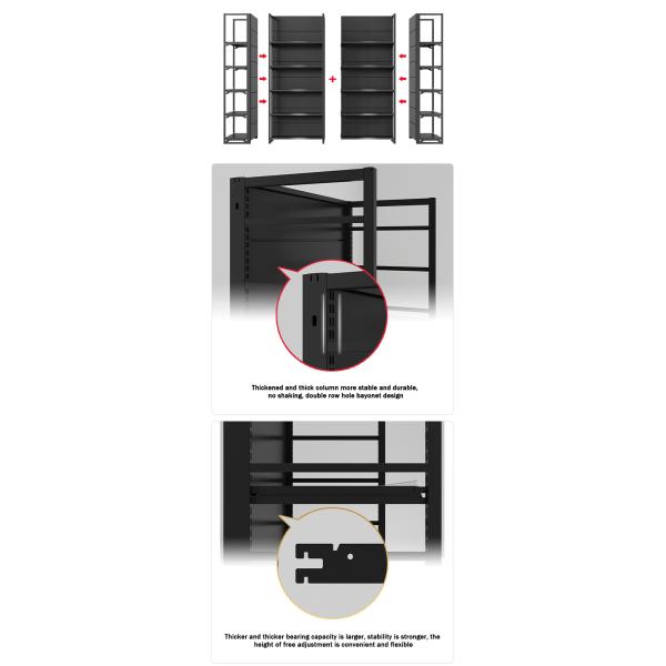 Stable And Durable Retail Shelf Display Supermarket Rack System