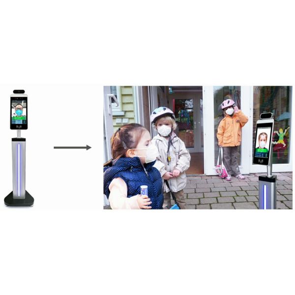 500cd/M2 LCD Panel Barrier Fever Body Thermometer