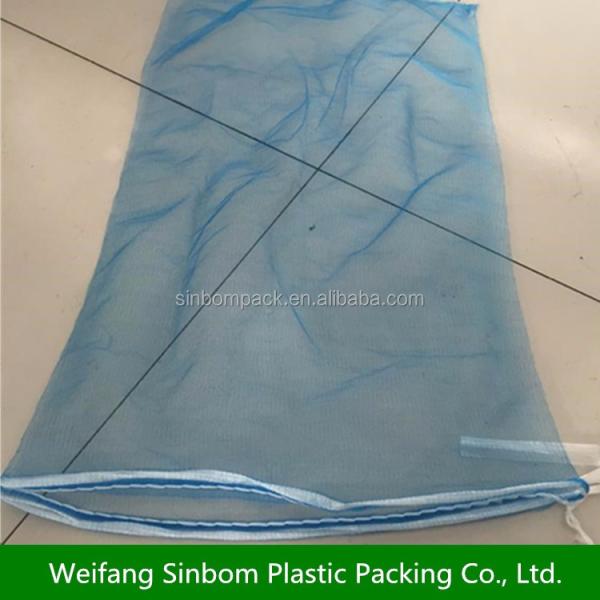 50kg Load Capacity Green HDPE Mesh Bag for Vegetables and Fruits Durable Material