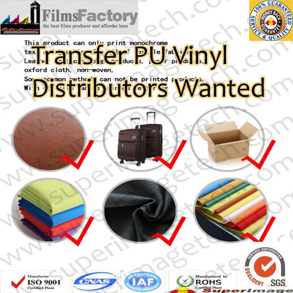 Transfer PU Vinyl Distributors Wanted heat transfer pu heat transfer pvc heat transfer films