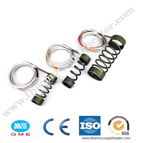 Buy Spring Coil Heaters With Thermocouple Customized For Nozzle/ Heat Exchange at wholesale prices