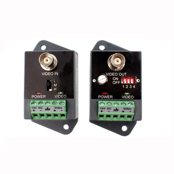 Buy CCTV Camera Video BNC Balun UTP Active Video Receiver transmitter Up To 2400 Meters at wholesale prices