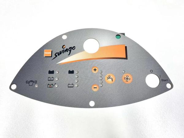 Buy Gradient Dot Printing Control Panel Graphic Overlays With LED And Pillow Embossed at wholesale prices