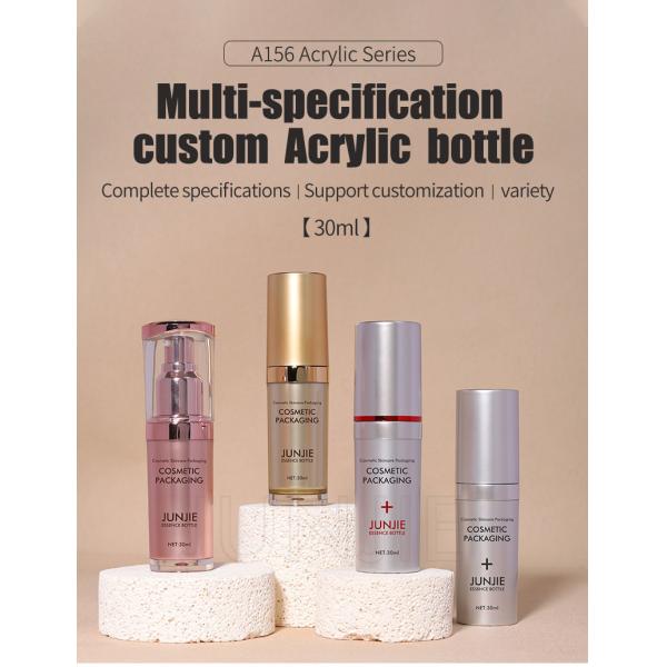 Luxury 30ml Skincare Packaging Set Empty Cosmetic Acrylic Essence Oil Bottle For Skin Care Serum Plastic Bottle