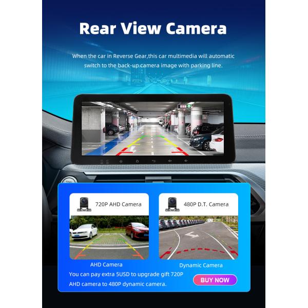 DVR 10" Android 13 Car Stereo with 10.33" Touch Screen GPS Wifi DVD Player and Camera