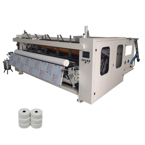 Maxi Roll 300mm Length Tissue Paper Production Machine , Automatic maxi roll machine production line