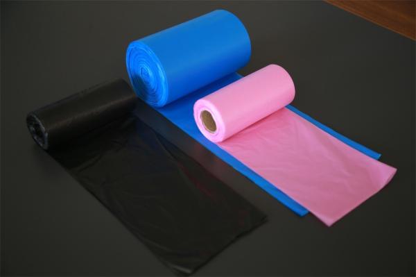 Buy HDPE Disposable Bin Liners Plastic Trash Can Liners Flat Packing Or Roll Packing at wholesale prices