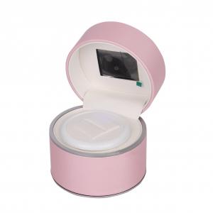 Luxury LED Light LCD Video Gift Box Pink PU Leather Jewelry Music Videos