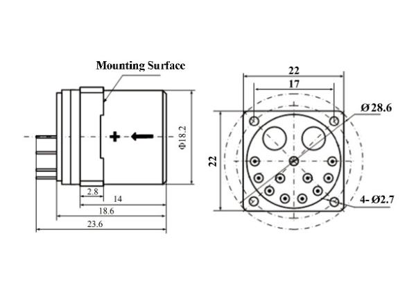 Buy Temperature calibrated accelerometer sensor with Threshold and Resolution≤5(μg) at wholesale prices