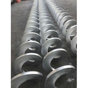 Buy cheap Manganese Steel Spiral Blade Anti Corrosion Screw Conveyor Parts from wholesalers