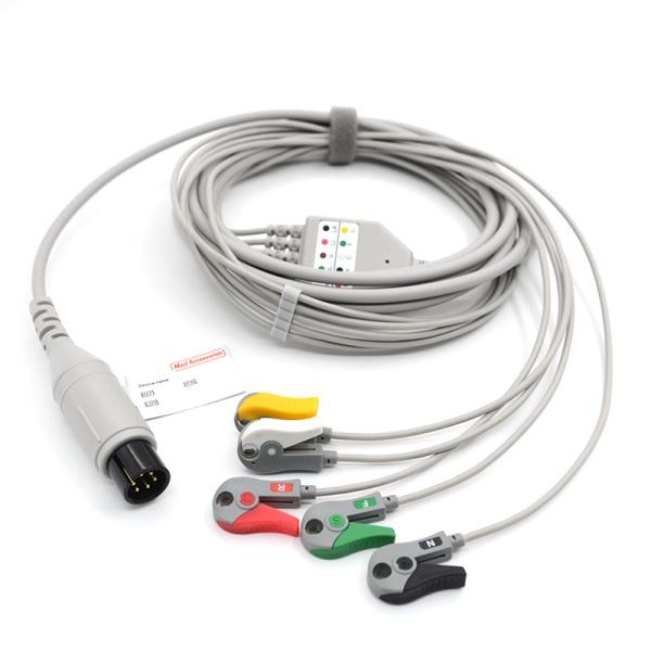 Compatible Mindray Portable Spo2 Probe Sensor Round Connector Pulse Oximeter Cable