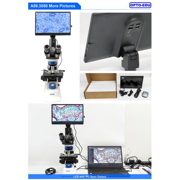 11.6" 8.0M Digital Microscope Camera with 4K 3840x2160 Resolution