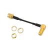 Hexie RG178 RG316 Radio Frequency Antennas Assembly Female SMA Right Angle for sale