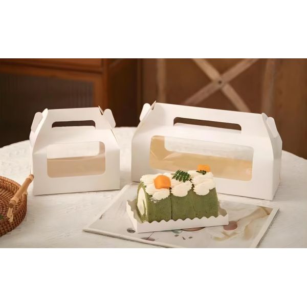 Window Paper Roll Cake Boxes