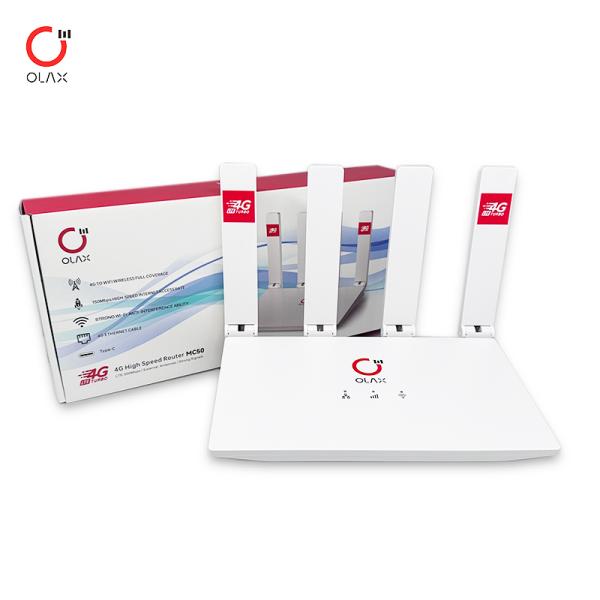 OLAX MC50 Mobile 4g Router Sim Card Slot Home Cpe Modem Indoor Wireless Lte Router Wifi 4g With Sim Card Slot