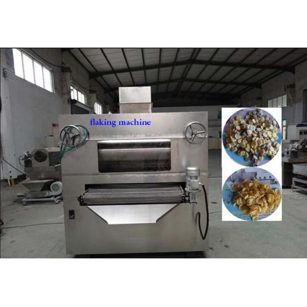 Big Capacity Corn Flakes Processing Machine , Breakfast Cereal Extruder Machine For Snacks