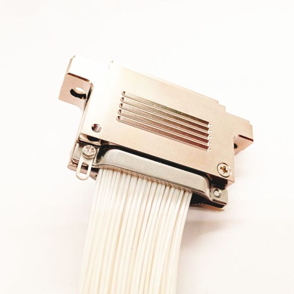 J30J Connector 1.27mm 100 Pins Micro D Crimp Type Connector with A3 Cable Clamp