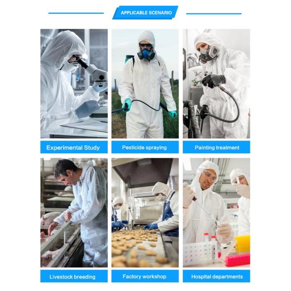 hospital Disposable Protective Coverall High Breathability