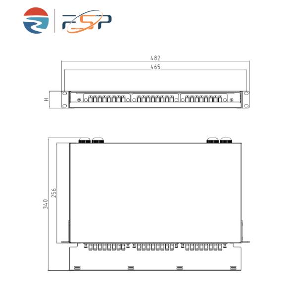 FTTX 1U Drawer Type Indoor Sub ODF 19 Inch Fiber Optical Distribution Frame for LC Network