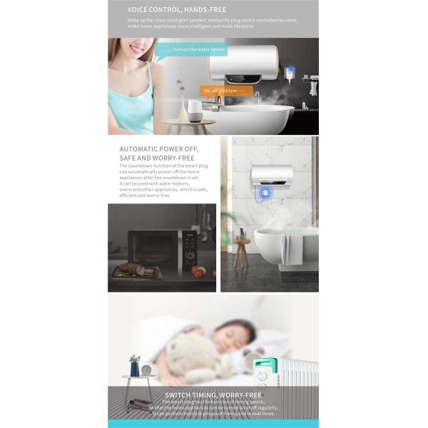 Indian Standard 16A Smart Plug Wi-Fi Socket With Power Metering Function