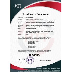 Grand New Material (Shenzhen) Co., Ltd. Certifications