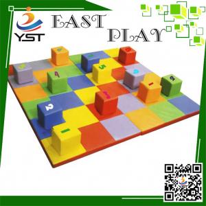 China PVC Cover Indoor Soft Play Sponge , Foam Play Bricks ISO Certification on sale