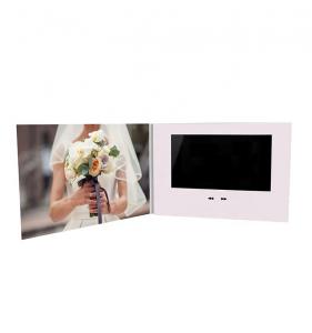 China custom design video brochure for wedding, 7 inch LCD wedding video brochure invitation card on sale