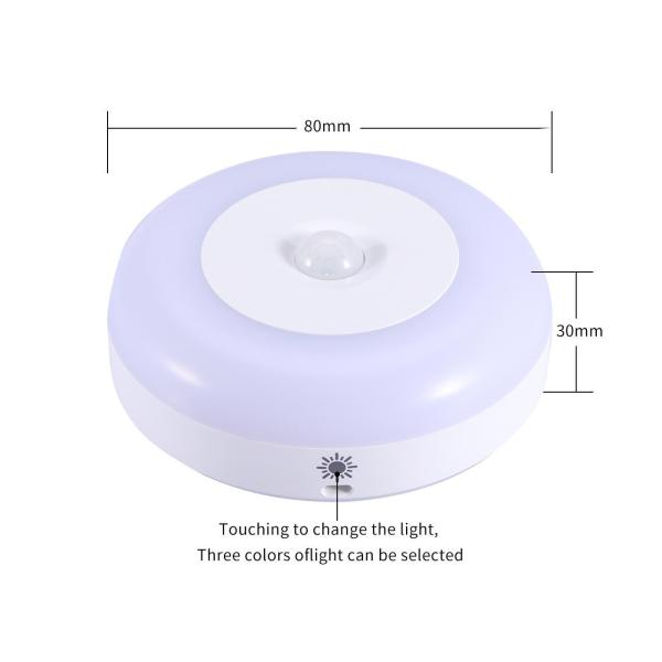 8*2.5CM USB Rechargeable Motion Sensor Light