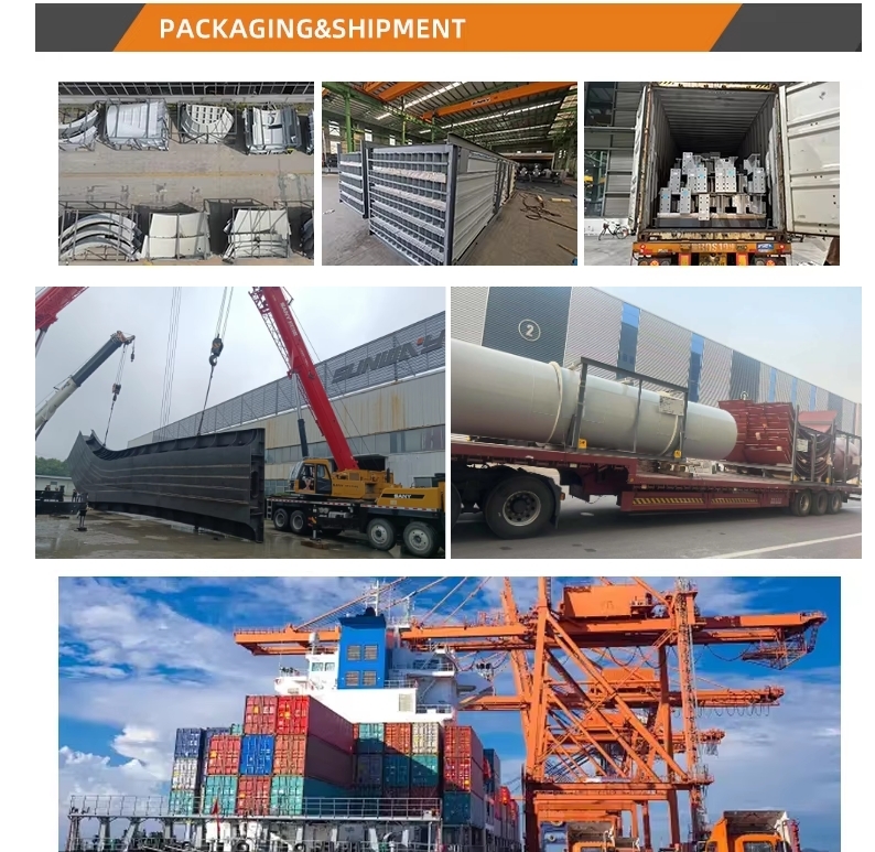Structural Components Custom Steel Strucure Support Equipment Component Processing