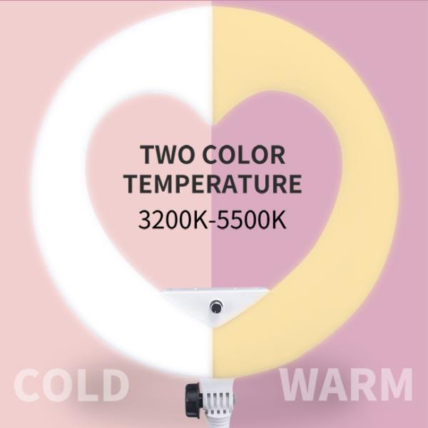 Digital 18inch LED Selfie Ring Light Heart Shaped 96 Watt Live Streaming youtube video Ring Light remote control