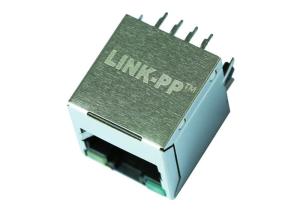 Quality MOX-RJ45V-102H Vertical RJ45 Jack 10/100 BASE - TX Magnetic With LEDs LPJD0012BHNL for sale