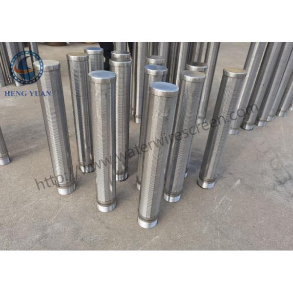 Stainless Steel Wound 93# Johnson Wire Screen Candle Filter With Flange