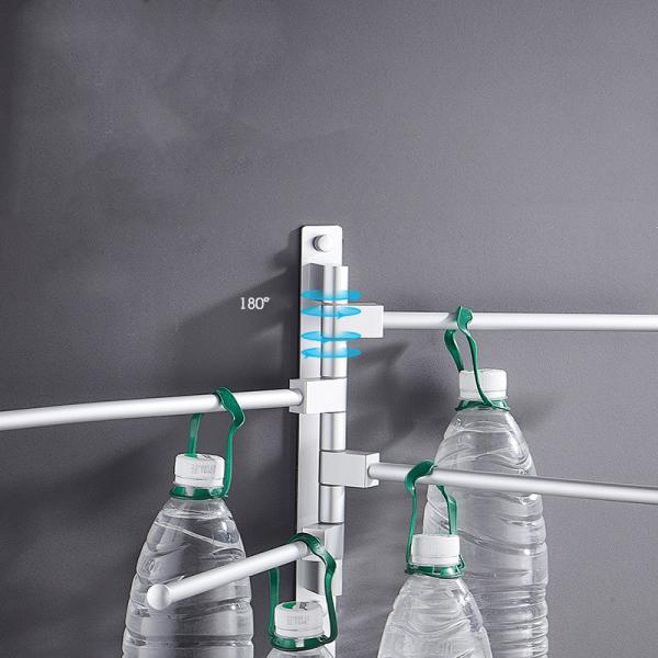 Multi - Function Bathroom Towel Rack Wall Hanging Towel Storage Rack