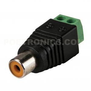China RCA-FC  RCA(Phono) Female Socket to Screw Terminals Connector for AV Cable on sale