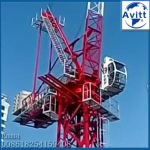 Quality Internally Climbed Luffing Tower Crane D4522 6T or 8T Load Capacity 45m Jib for sale