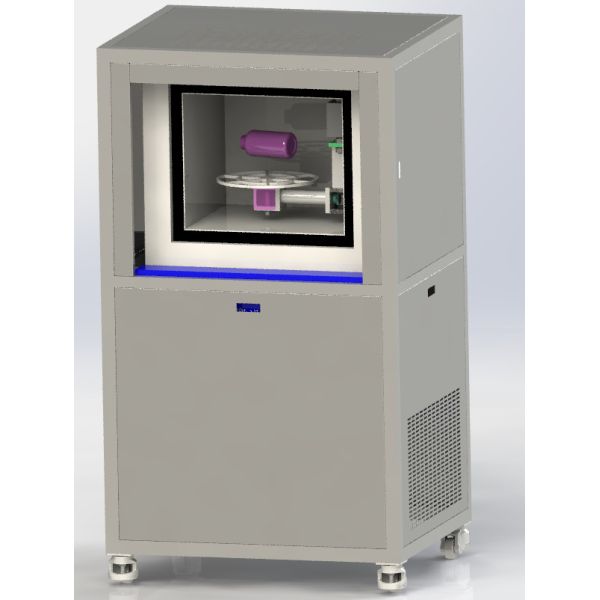 Electrical Heating Roto Moulding Machine For Testing Material LLDPE PTFE Nylon PP ELPE