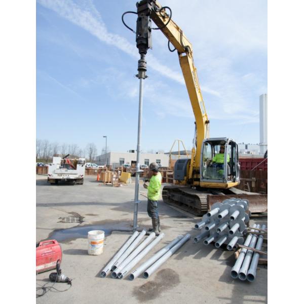 Prefabricated Galvanized Round Or Square,Tubular Or Bar Steel Shafts With Round Helix Plates