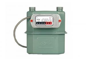 Quality Classic Aluminum Diaphragm Prepaid Ultrasonic Flow Gas Meter G1.6 Home Use for sale