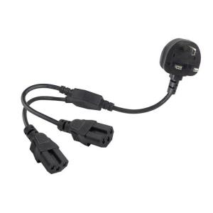 Quality UK Plug Dual C15 Power Cord 16A 250V for Server Rack Data Center for sale