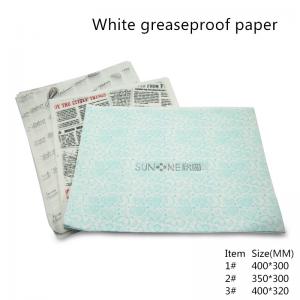 China Greaseproof Food Grade Hamburger Paper Wrapper 400*300mm on sale
