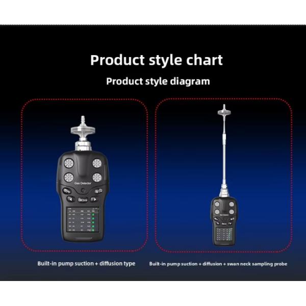 MS400S Portable Multi Gas Detector for Petroleum Chemical Industries Intelligent Identification Customizable Sensor Options