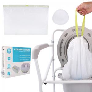 Quality LDPE Plastic Disposable Commode Liners For Bedside Portable Toilet Chair for sale