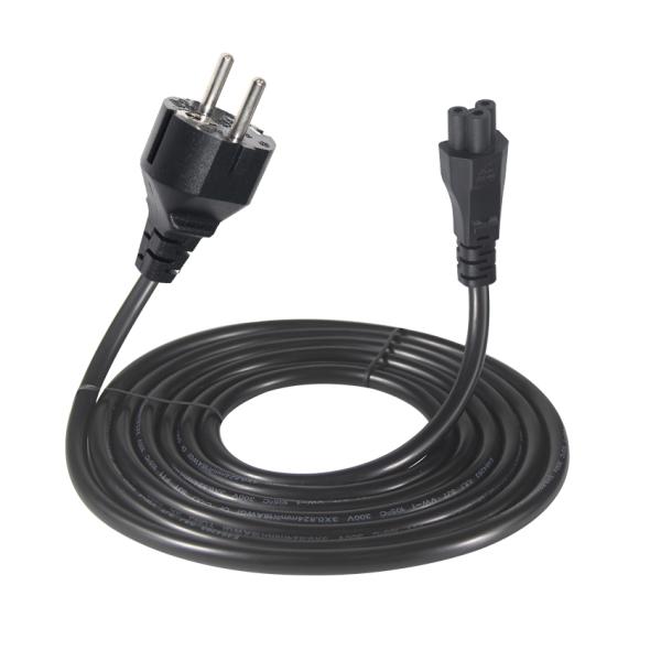 VDE CEE7-7 EU Power Cord to IEC C5 10A 250V Schuko Cable
