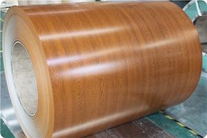Quality Wooden Pattern Prepainted Galvanized Steel Coil For Roller Shutter Door for sale