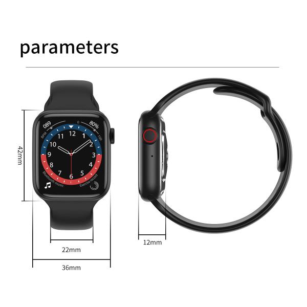 2021 AW9 smart watch 1.75IPS Screen 280 mah Battery BLE call intelligent body temperature detection